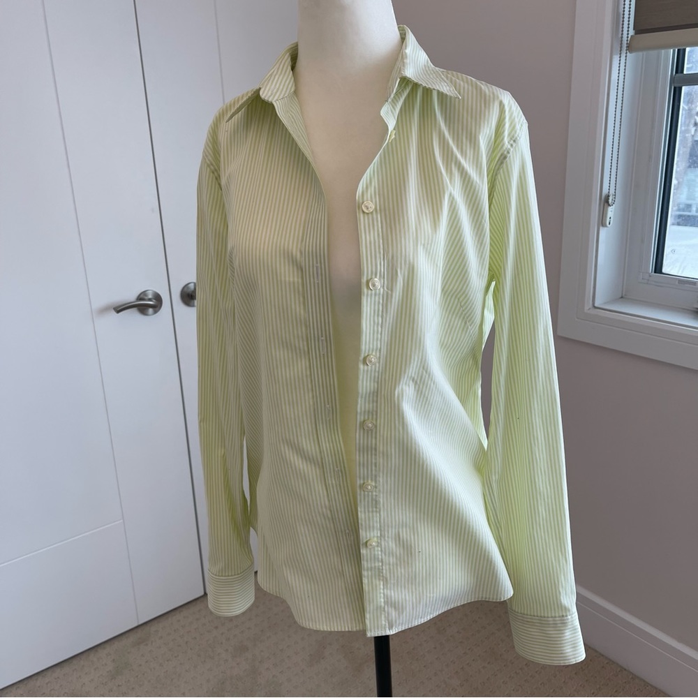 Banana republic striped button up shirt